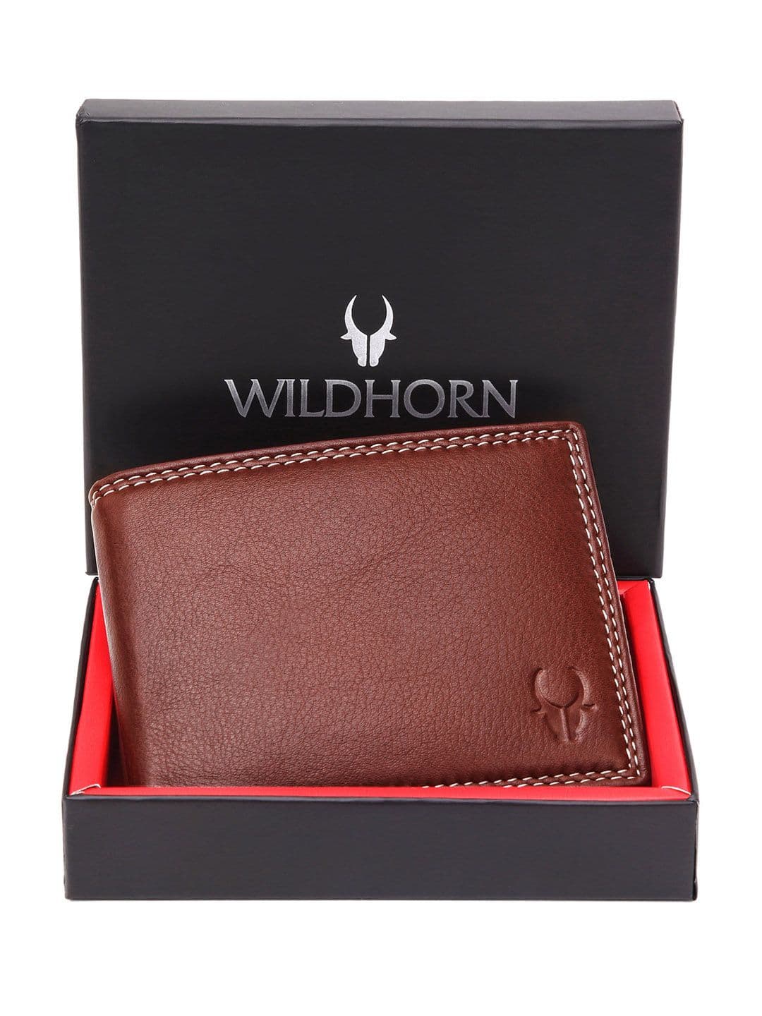 WildHorn Unisex Brown Genuine Leather Wallet - view 1