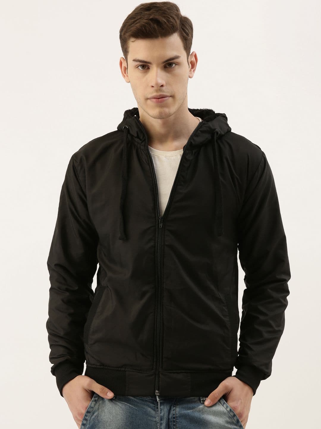 CAHOOT Men Black Solid Windcheater - view 1