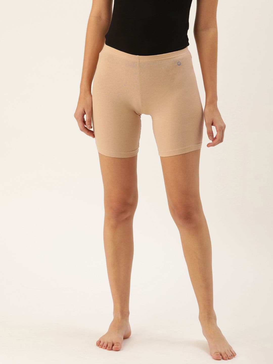Enamor E032 Hugged Fit Stretch Cotton Cycling Shorts for Women with Soft Elastic Waistband - view 1