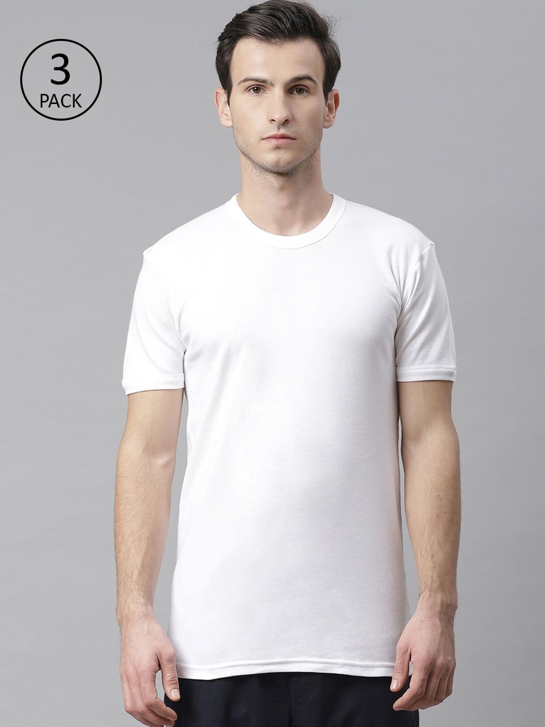 Marks & Spencer 3 Pack Pure Cotton T-Shirt Vests - view 1