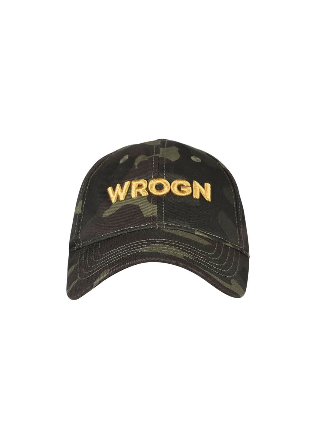 WROGN Unisex Green Printed Baseball Cap - view 1