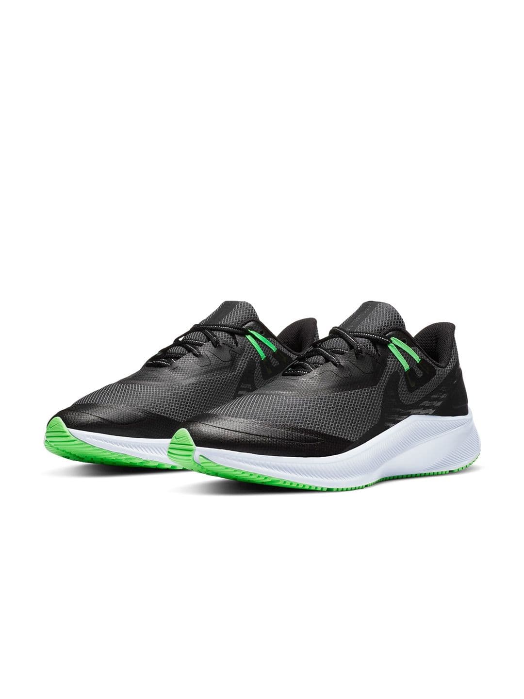 Nike Men Black Quest 3 Shield Running Shoe - view 1