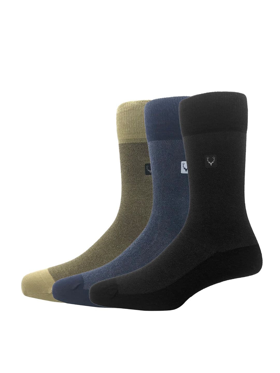 Allen Solly Men Pack Of 3 Solid Calf-Length Socks - view 1