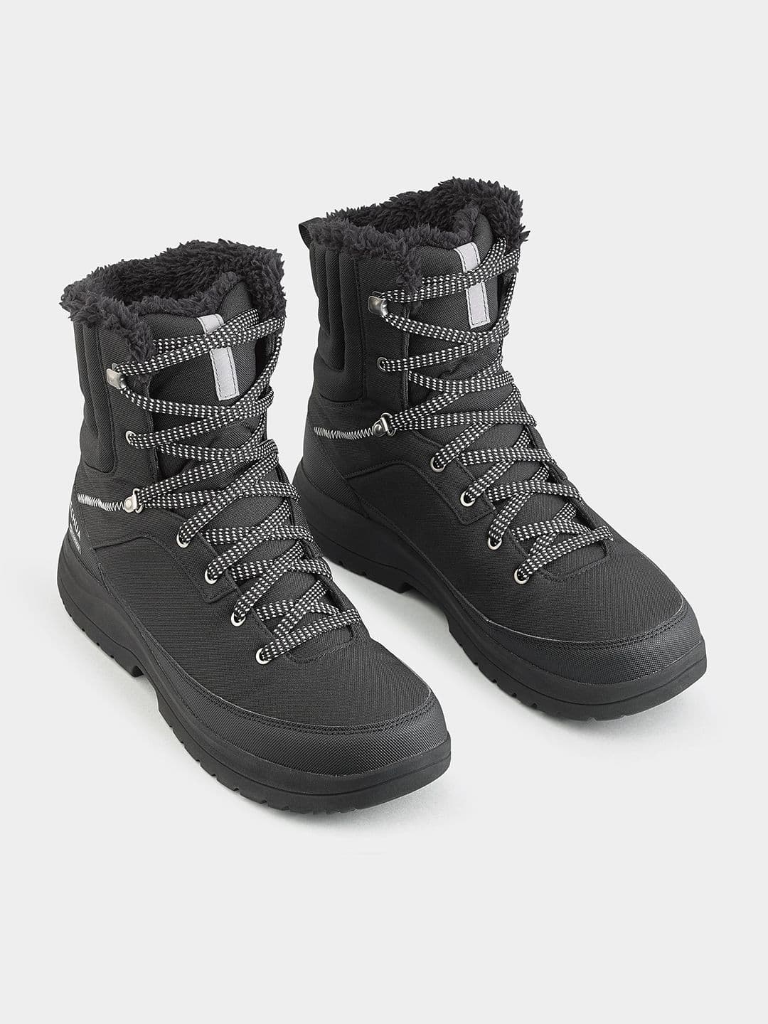 Decathlon Quechua - Men Black NH100 High Waterproof Hiking Boots - view 1