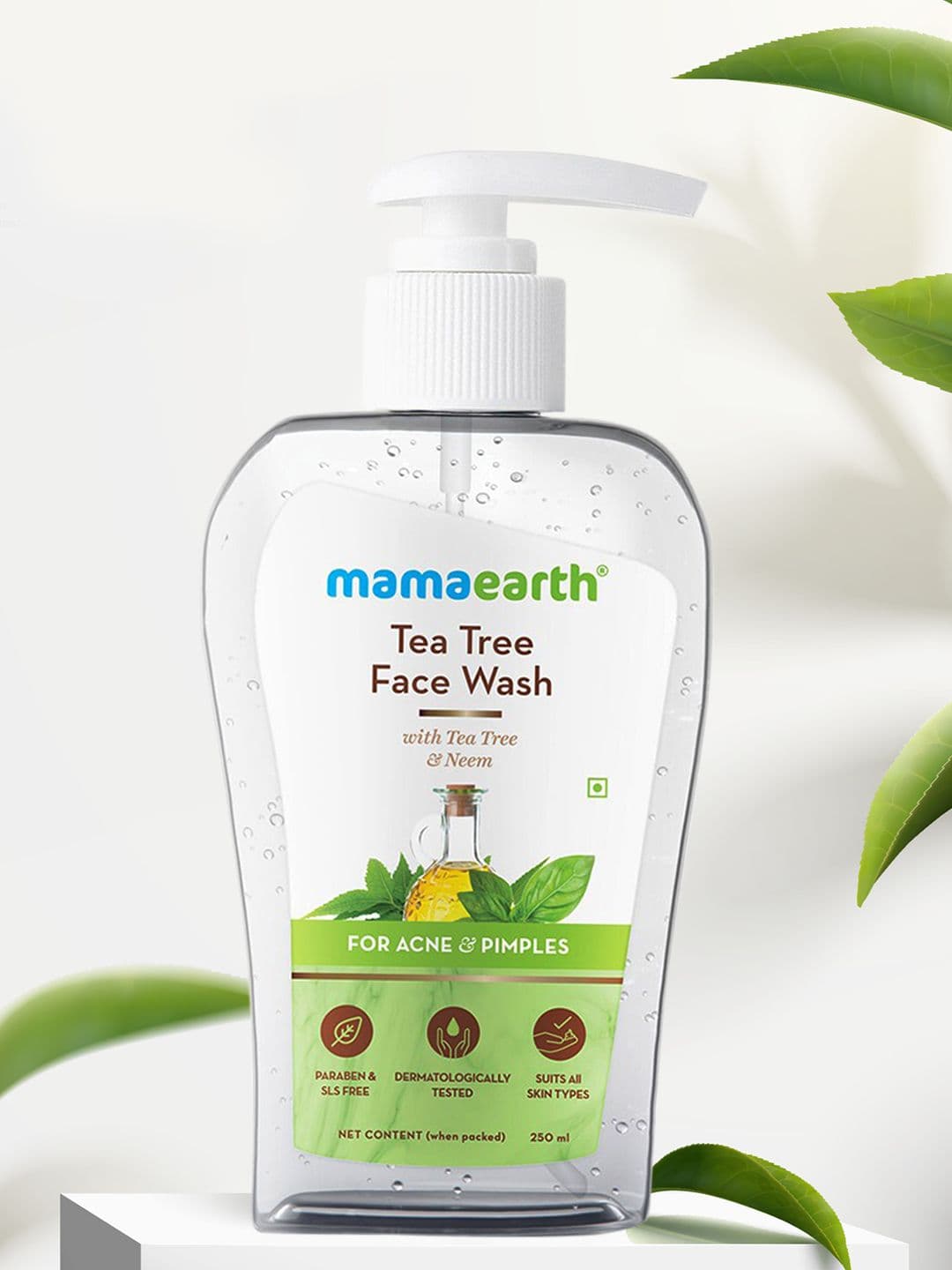 Mamaearth Tea Tree Face Wash with Neem for Acne & Pimples - 250 ml - view 1