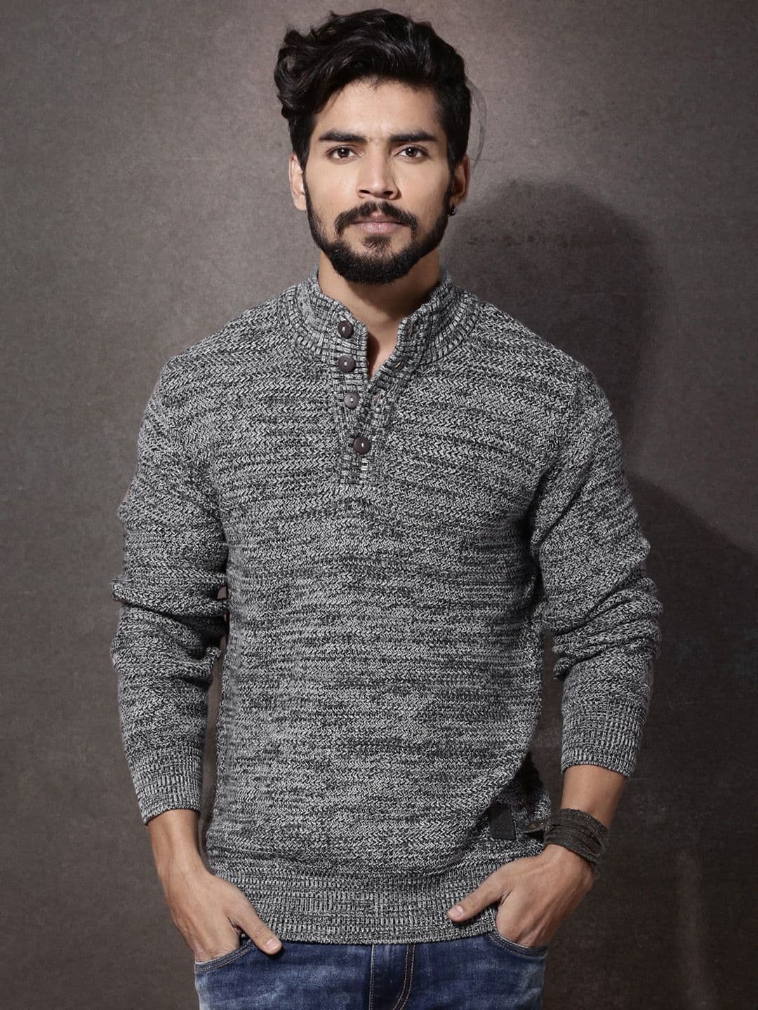 Roadster Grey Melange Sweater