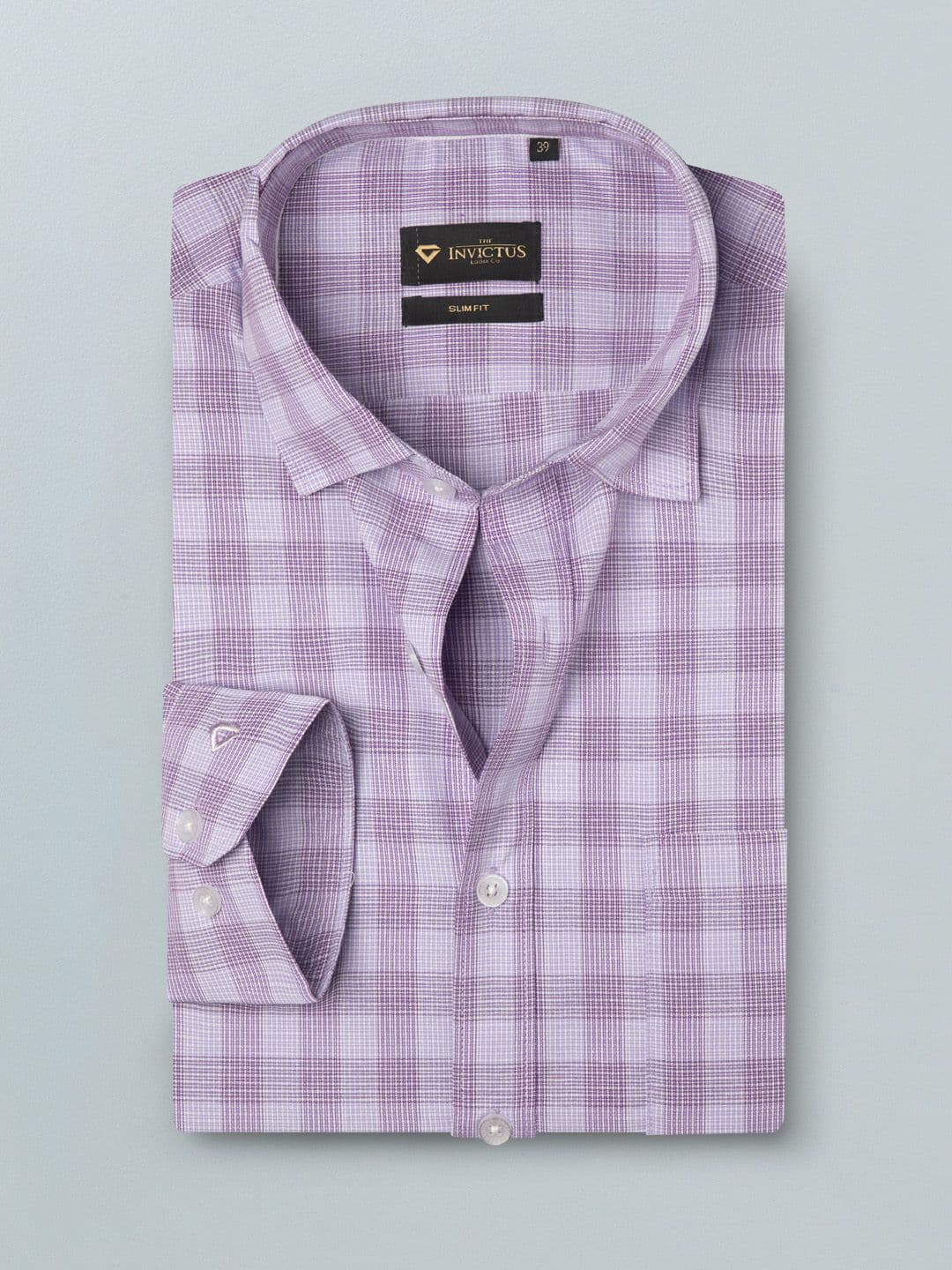 INVICTUS Men Easy Care White Checked Formal Shirt - view 1