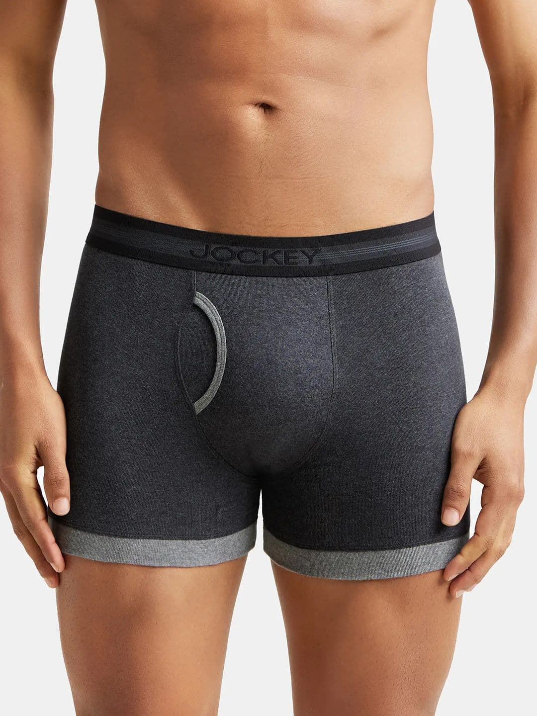 Jockey Combed Cotton Rib Trunk with StayFresh Treatment-1017 - view 1