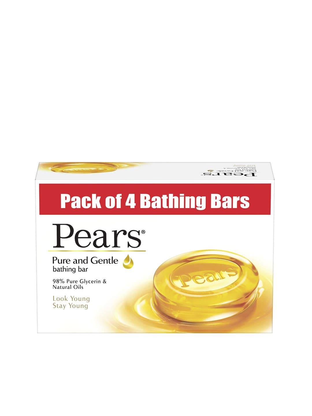 Pears Pack of 4 Pure & Gentle Bathing Bars - view 1