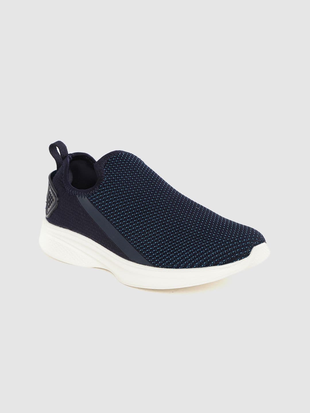 HRX by Hrithik Roshan Women Navy Woven Design Go-Lite Slip-On Walking Shoes - view 1