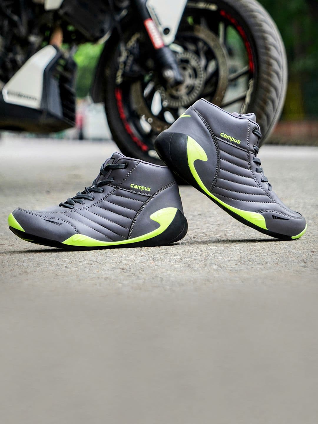 Campus Men EVEREST Grey Synthetic Running Shoes - view 1