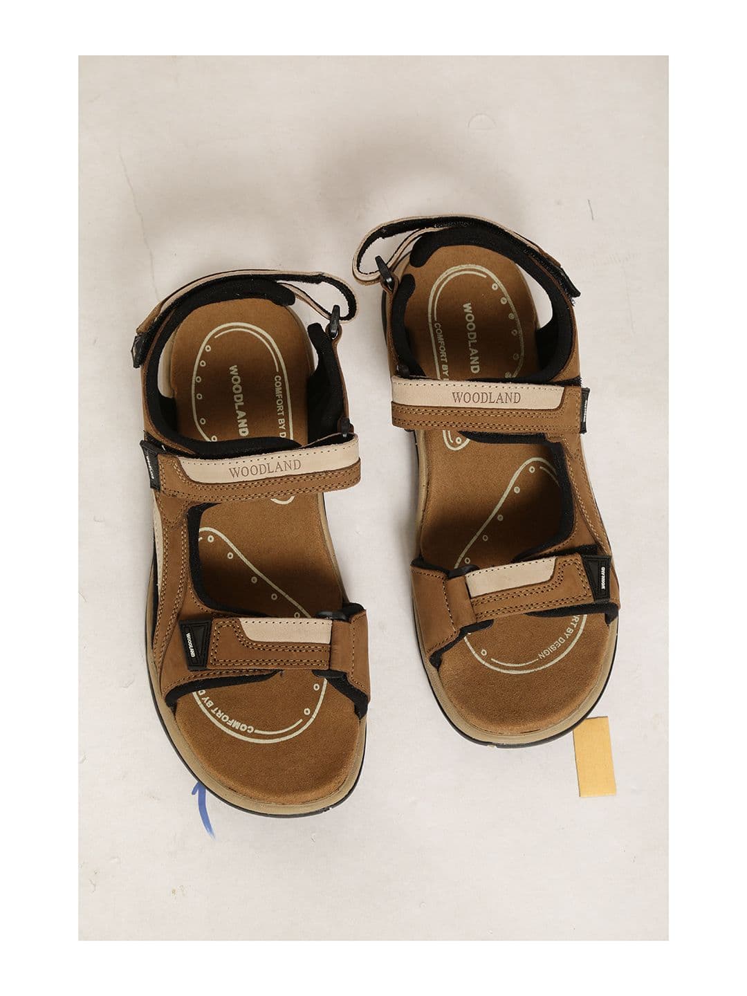 Woodland Men Brown Leather Comfort Sandals - view 1