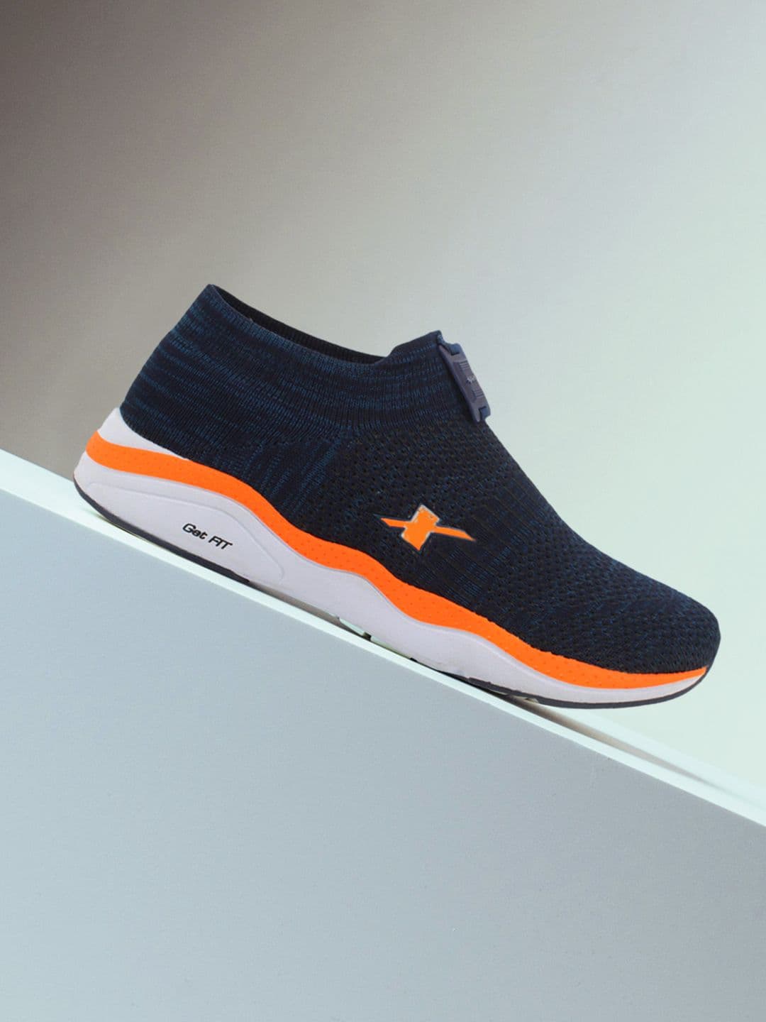 Sparx Men Navy Blue Mesh Running Shoes - view 1