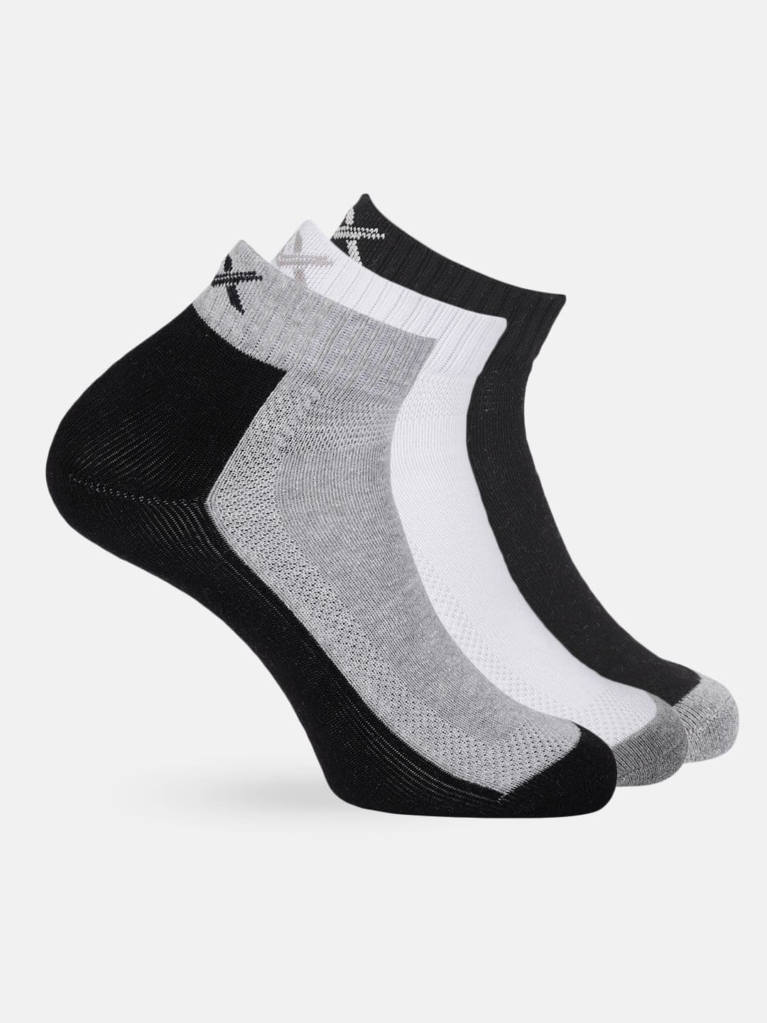 HRX by Hrithik Roshan Men Quarter length Pack of 3 Quick Dry Socks - view 1