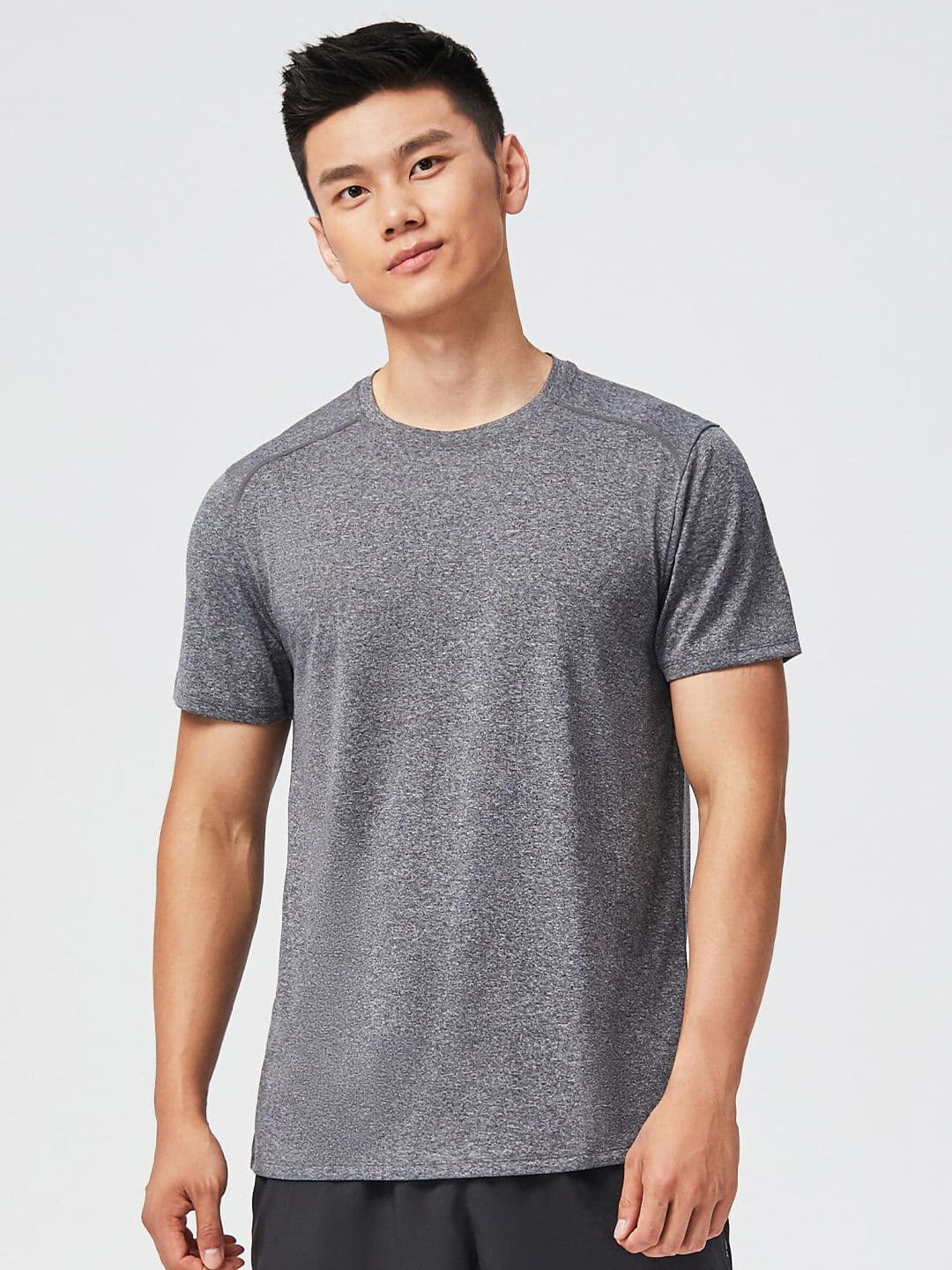 Decathlon Domyos - Men Grey Stretchable Gym T Shirt - view 1