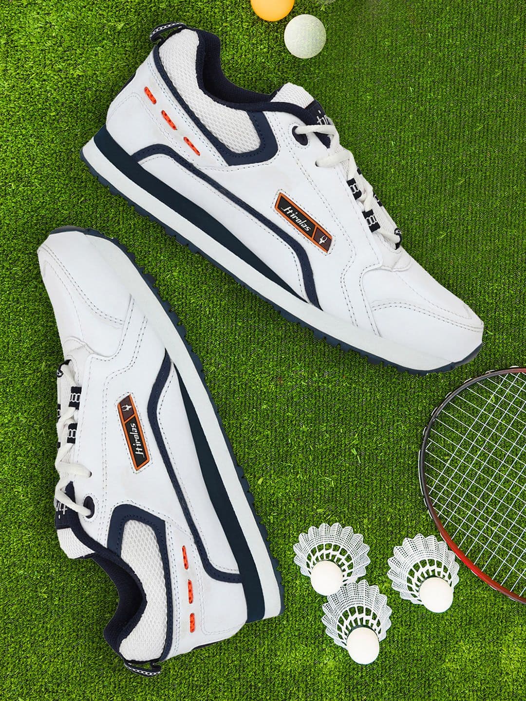 HIROLAS Men White Synthetic Running Shoes - view 1