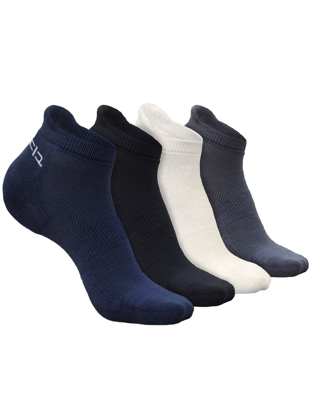 Heelium Men Pack of 4 Bamboo Super Soft & Odour-Free Breathable Ankle-Length Socks - view 1