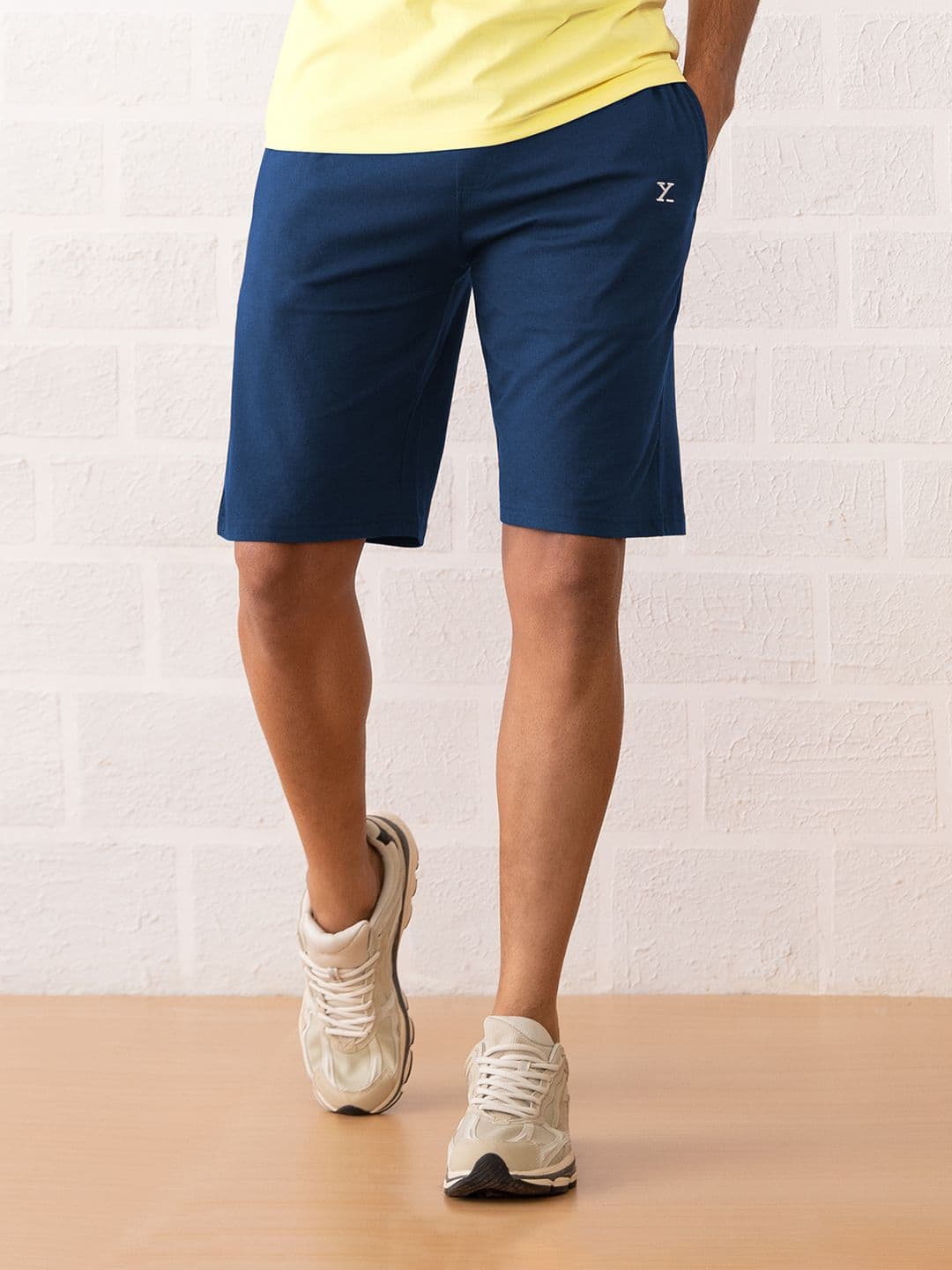 XYXX Men IntelliSmooth Solid Cotton Pace Shorts