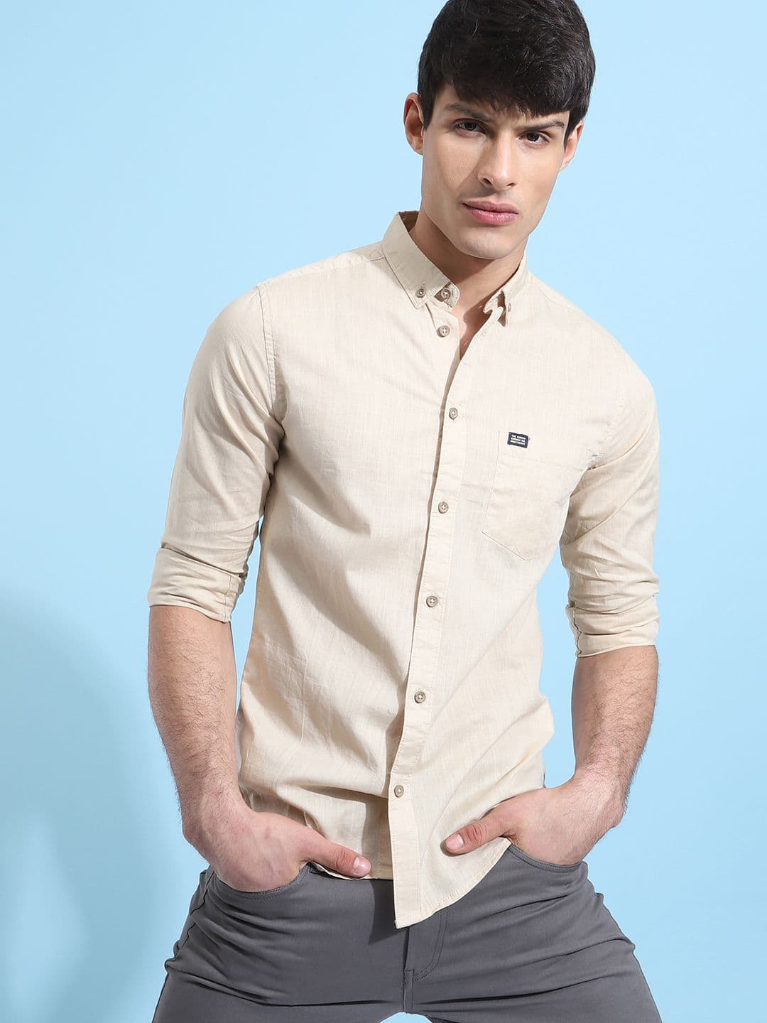The Indian Garage Co Men Beige Casual Shirt - view 1