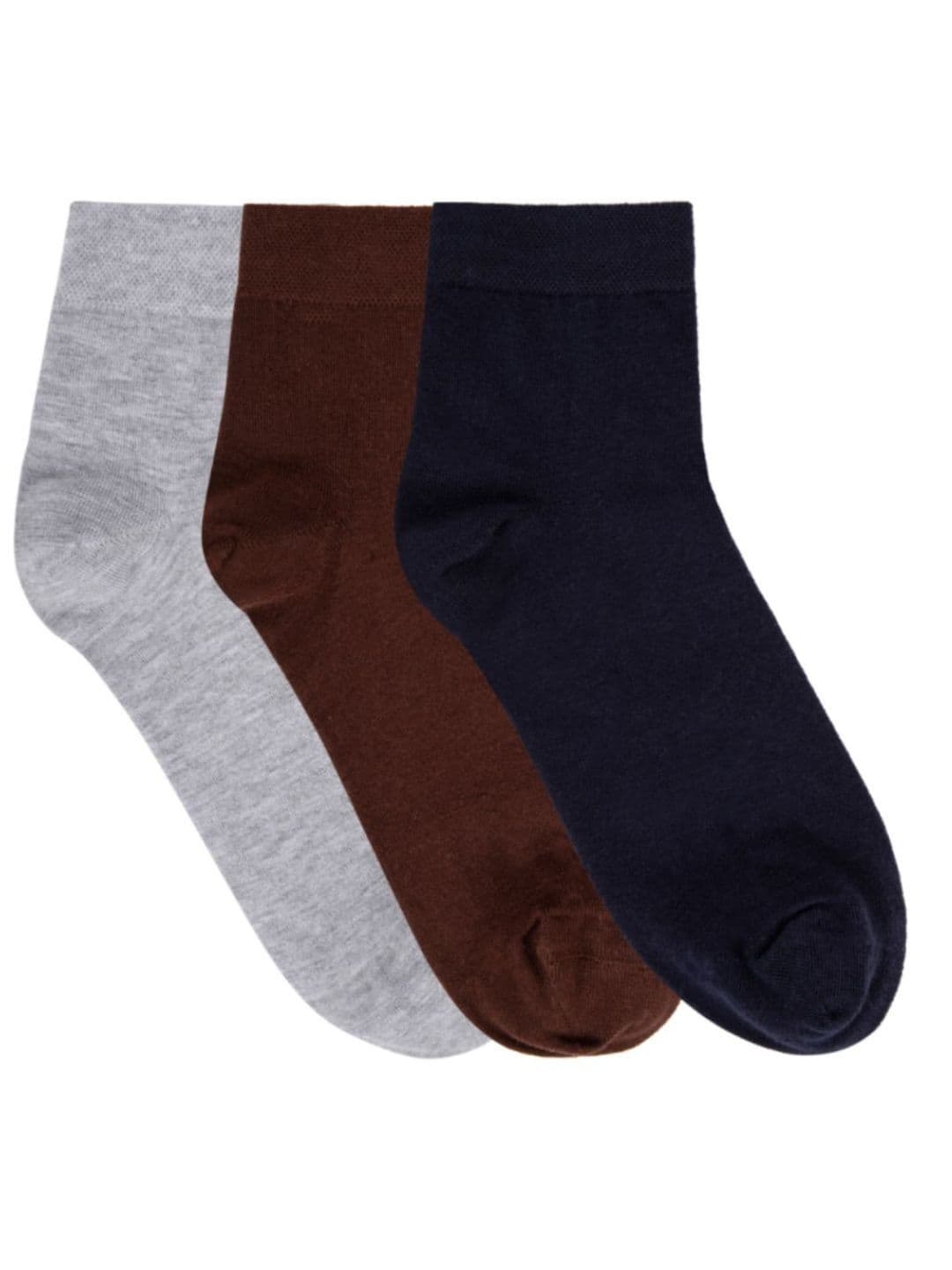 N2S NEXT2SKIN Men Pack Of 3 Ankle-Length Cotton Socks - view 1