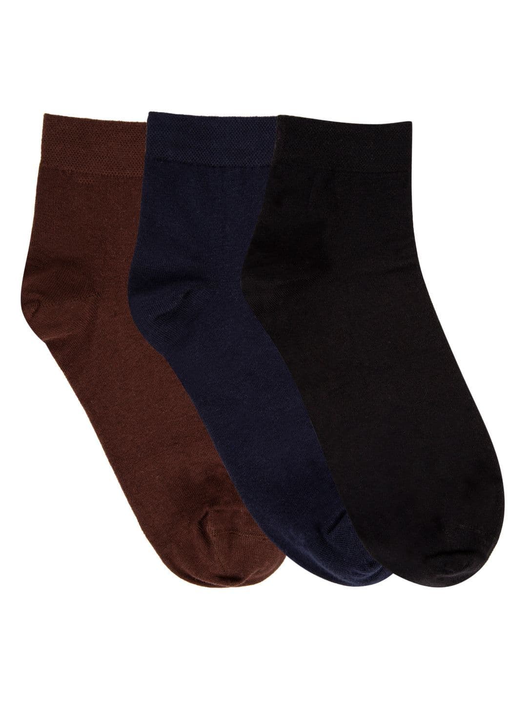 N2S NEXT2SKIN Men Pack Of 3 Assorted Combed Cotton Ankle-Length Socks - view 1