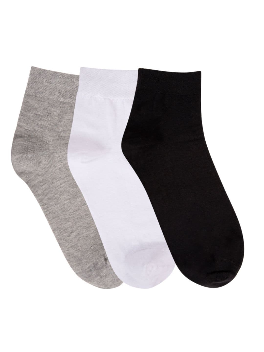 N2S NEXT2SKIN Men Pack of 3 Assorted Ankle-Length Cotton Socks - view 1