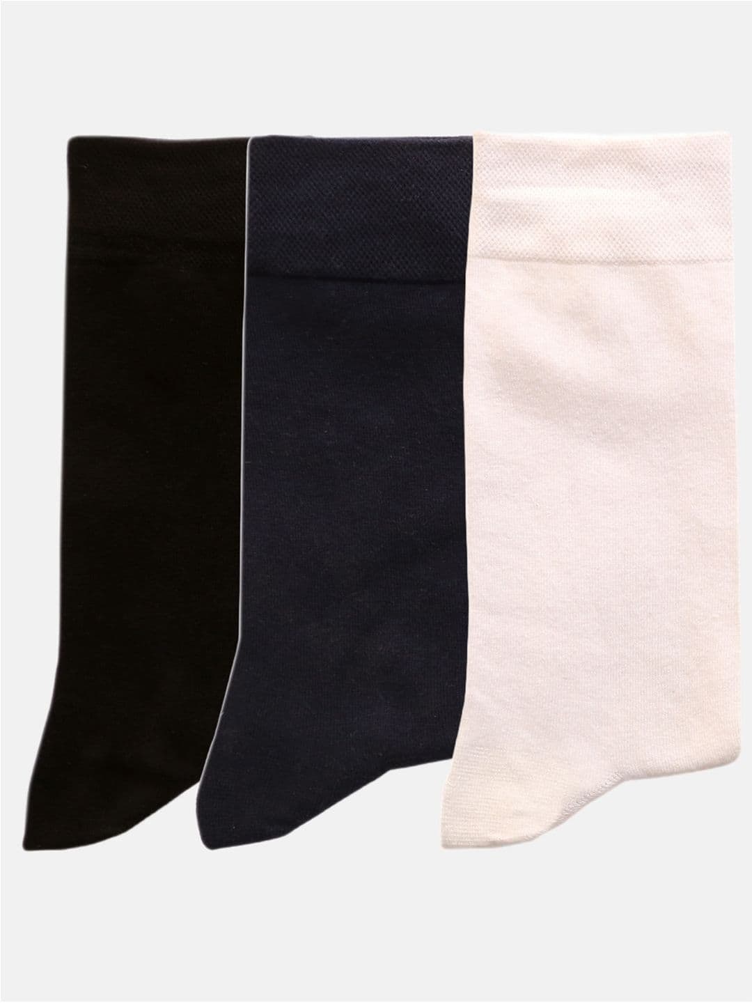 N2S NEXT2SKIN Men Pack Of 3 Assorted Calf-Length Cotton Socks - view 1