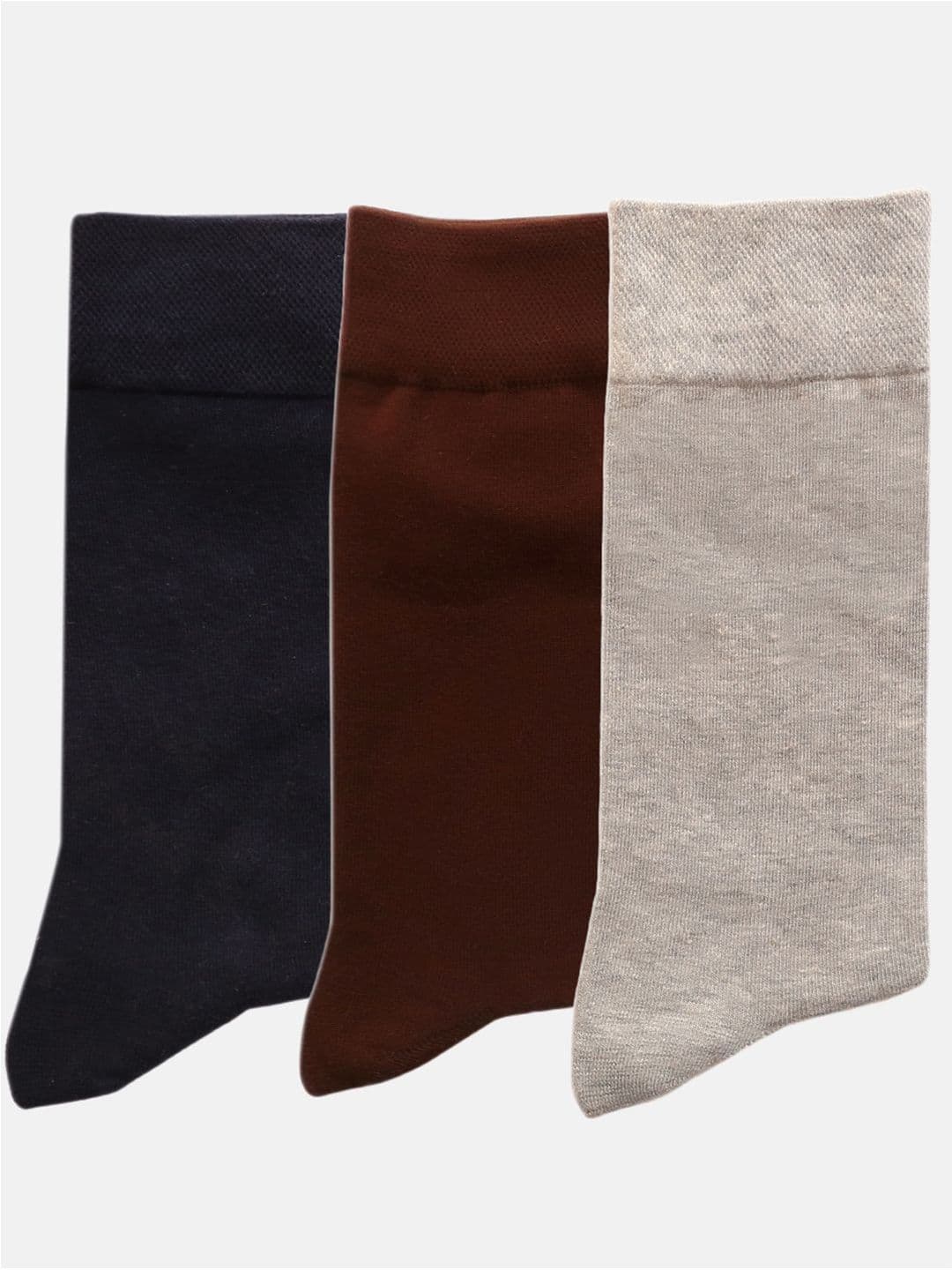 N2S NEXT2SKIN Men Pack Of 3 Assorted Calf-Length Cotton Socks - view 1