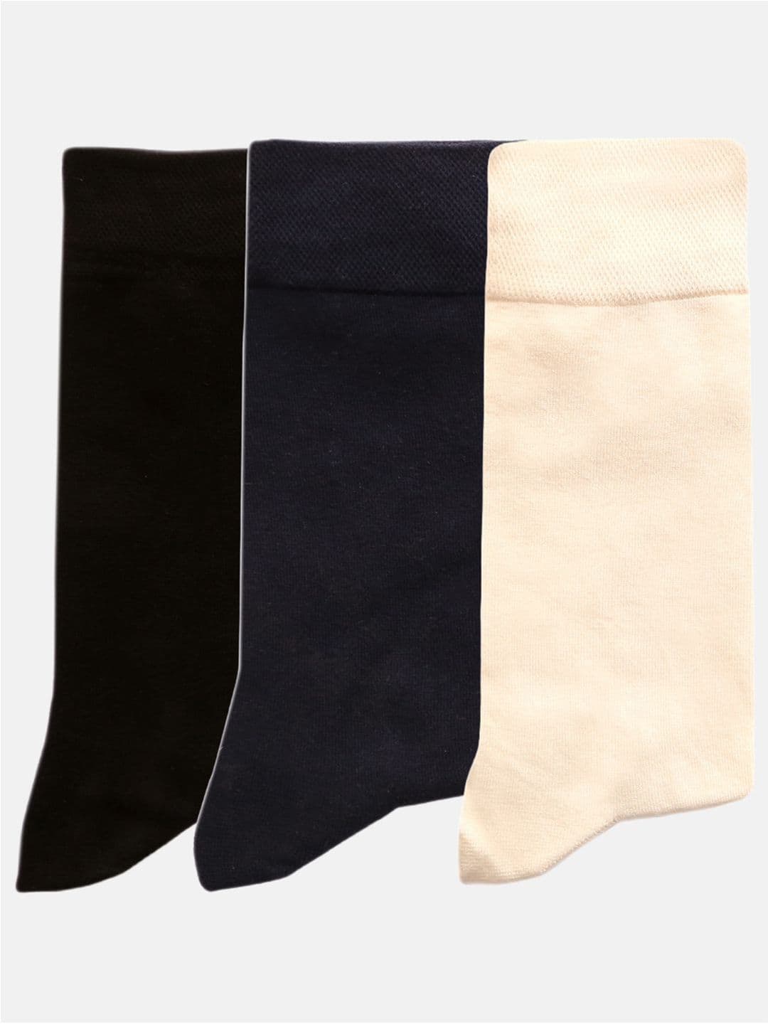 N2S NEXT2SKIN Men Pack Of 3 Assorted Cotton Calf-Length Socks - view 1