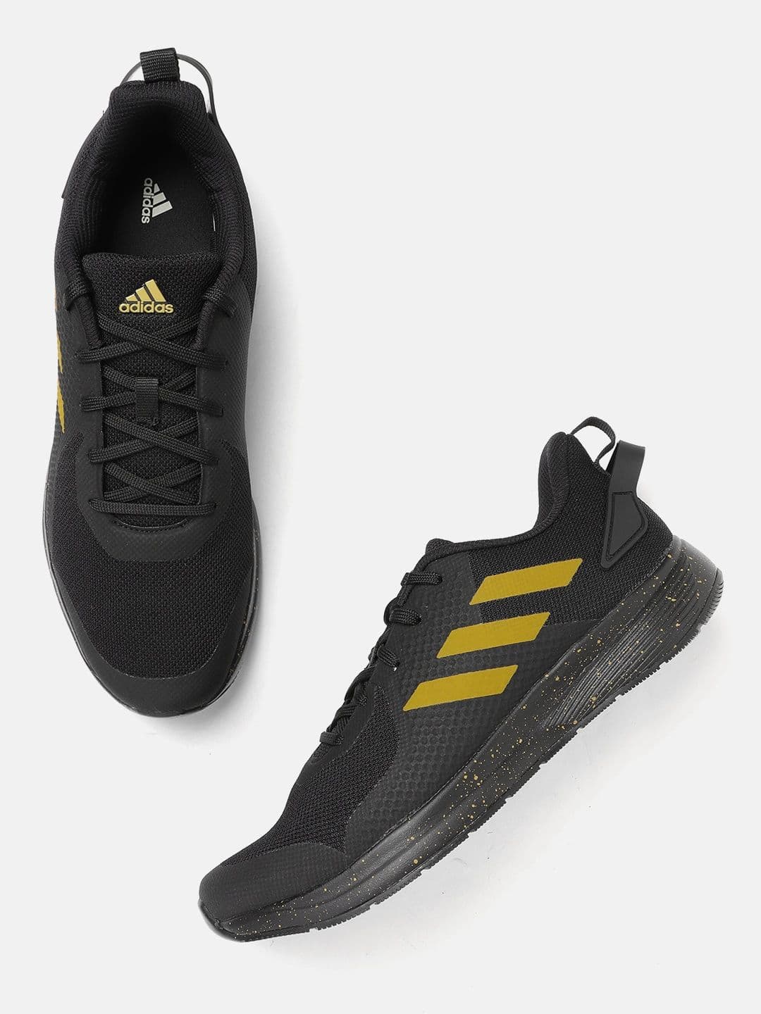 ADIDAS Men Black Ultrafly M Woven Design Running Shoes - view 1