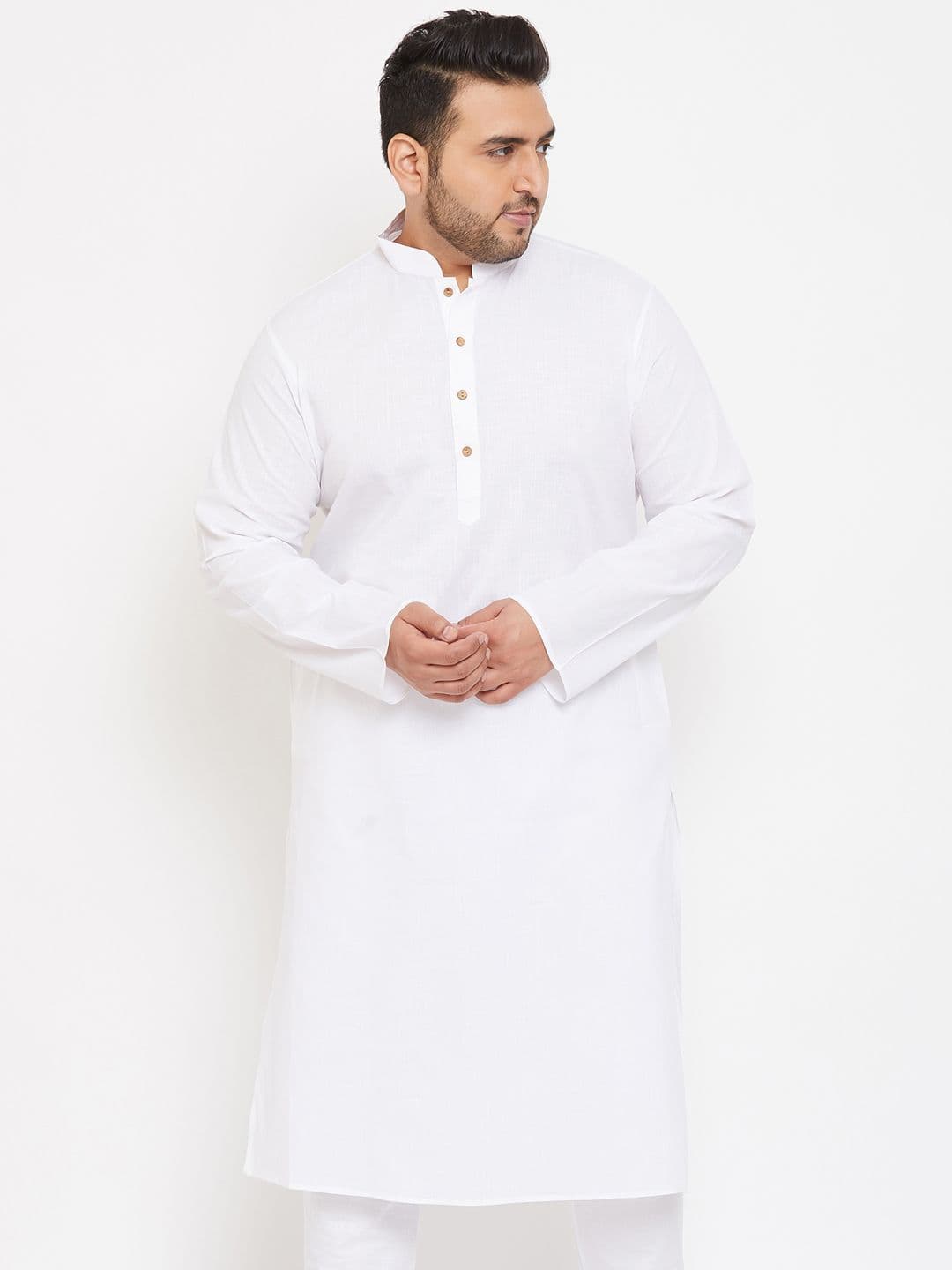 VASTRAMAY Men White Solid Republic Day Republic Day Kurta - view 1