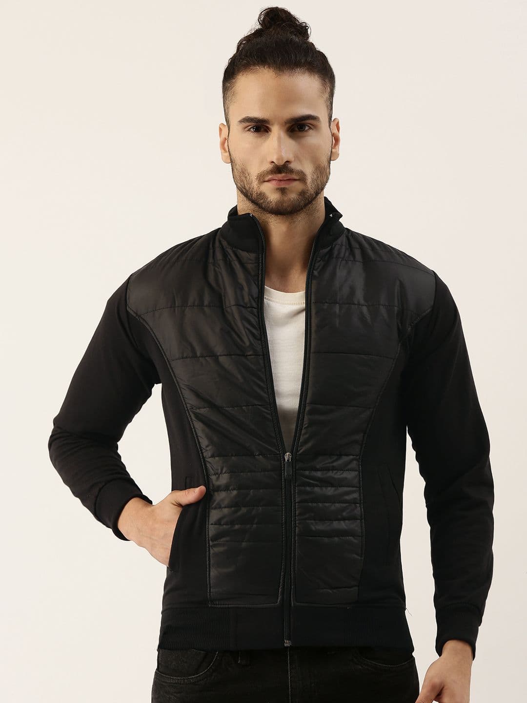 CAHOOT Men Black Solid Bomber Jacket - view 1
