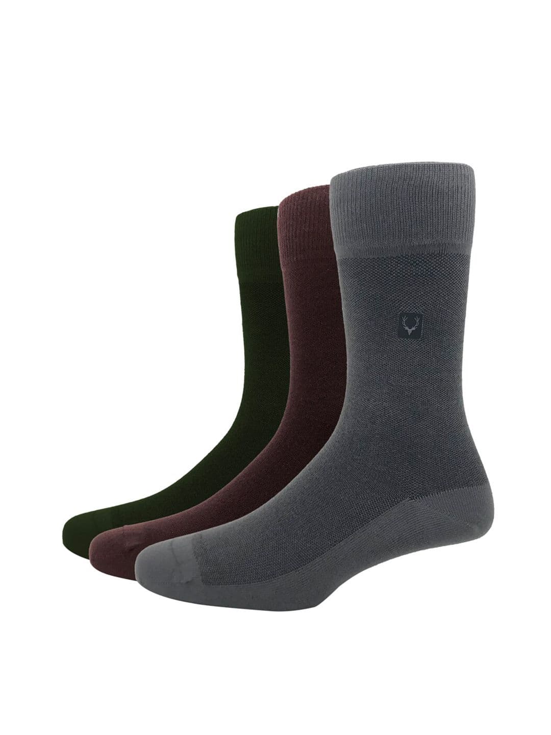Allen Solly Men Pack Of 3 Solid Calf-Length Socks - view 1