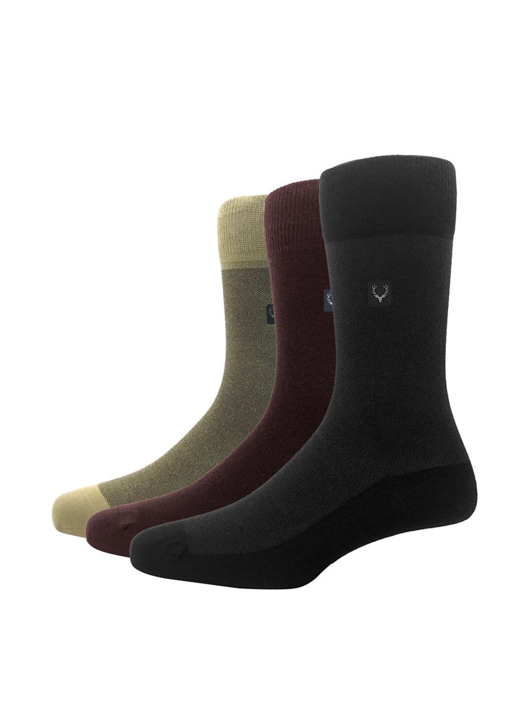 Allen Solly Men Pack Of 3 Solid Calf Length Socks - view 1