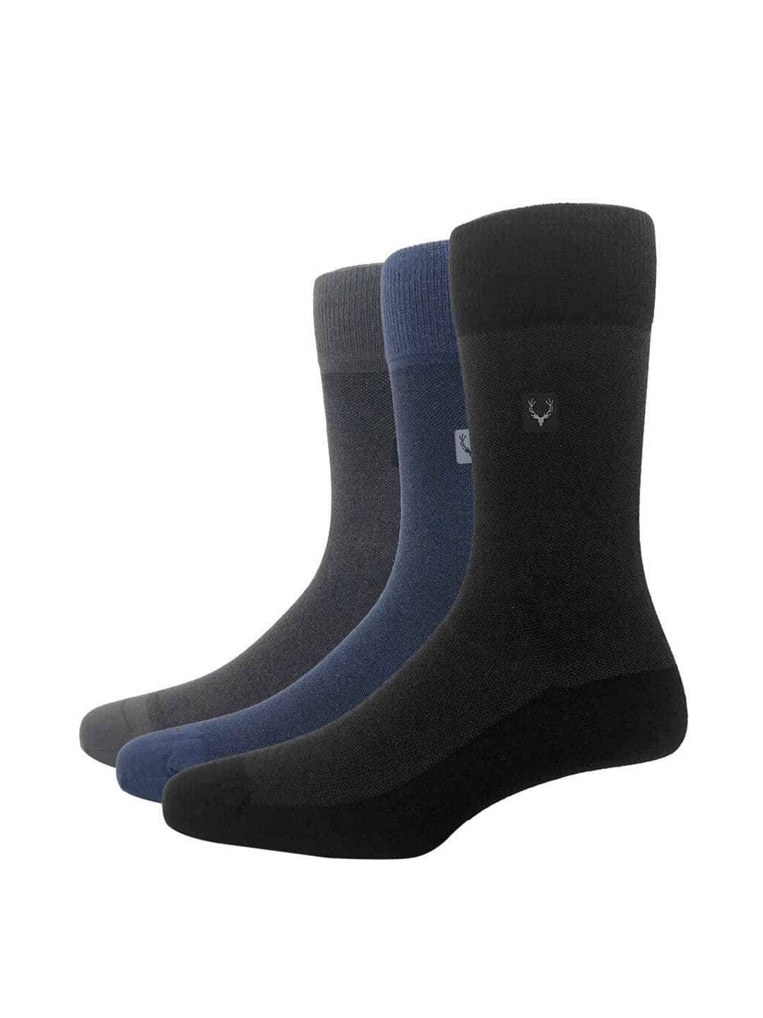 Allen Solly Men Pack Of 3 Solid Calf-Length Socks - view 1
