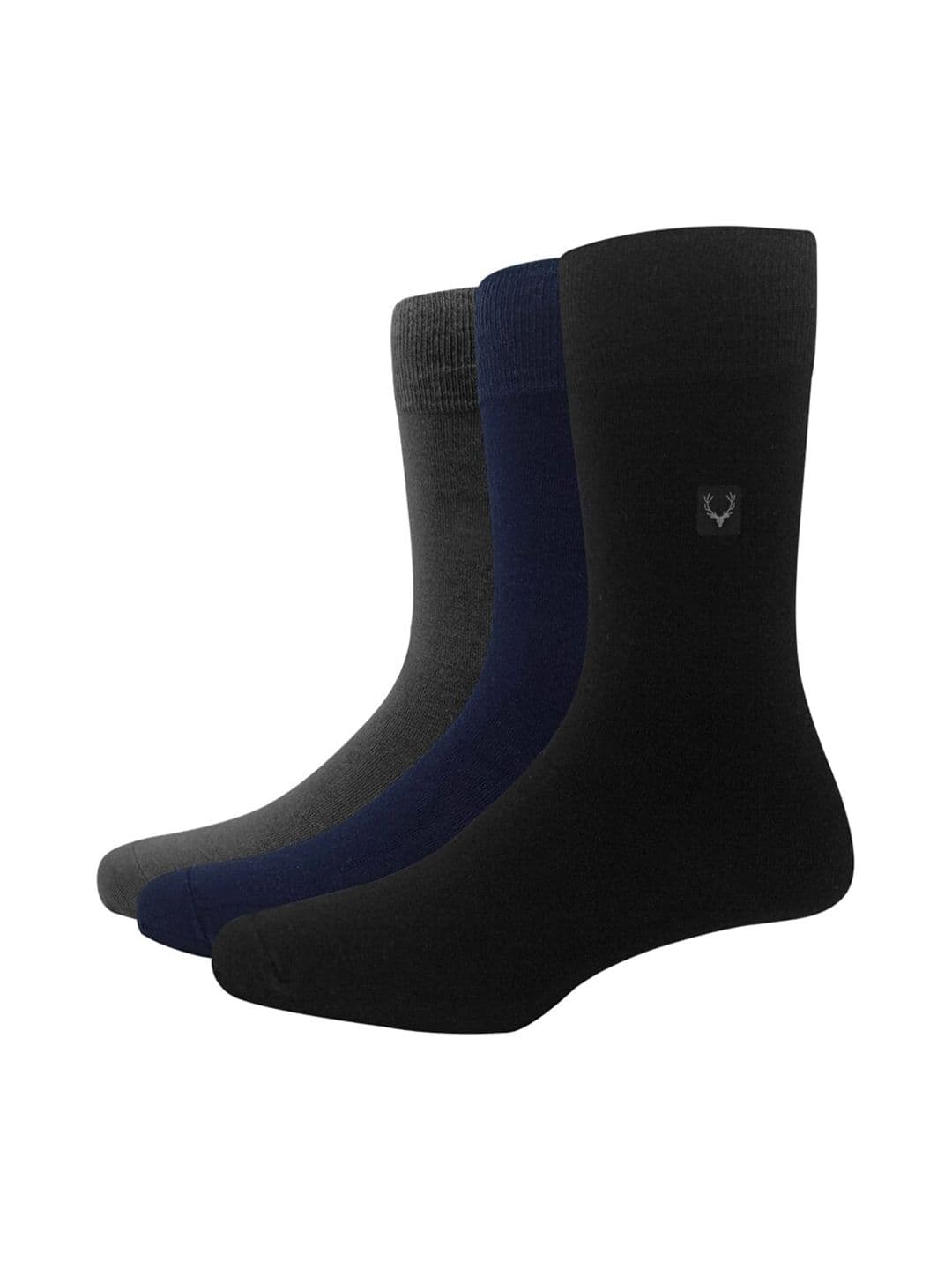 Allen Solly Men Pack Of 3 Solid Calf-Length Socks - view 1