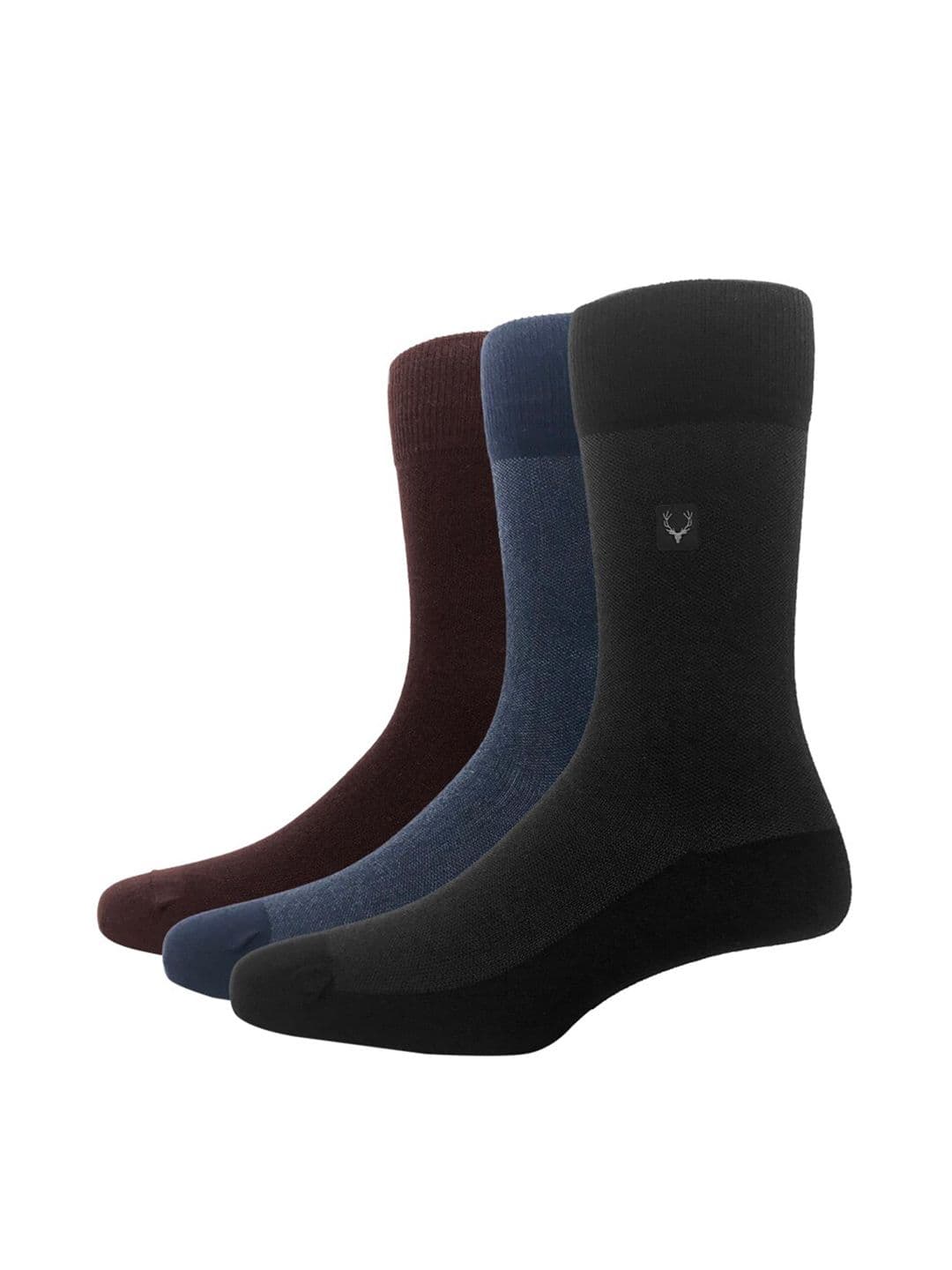 Allen Solly Men Pack Of 3 Solid Calf-Length Socks - view 1