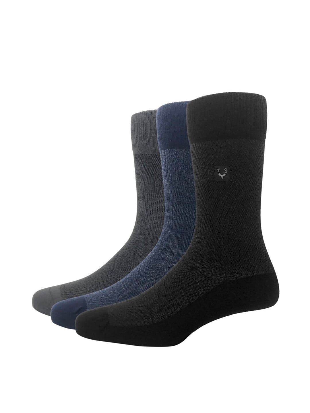 Allen Solly Men Pack Of 3 Solid Calf-Length Socks - view 1