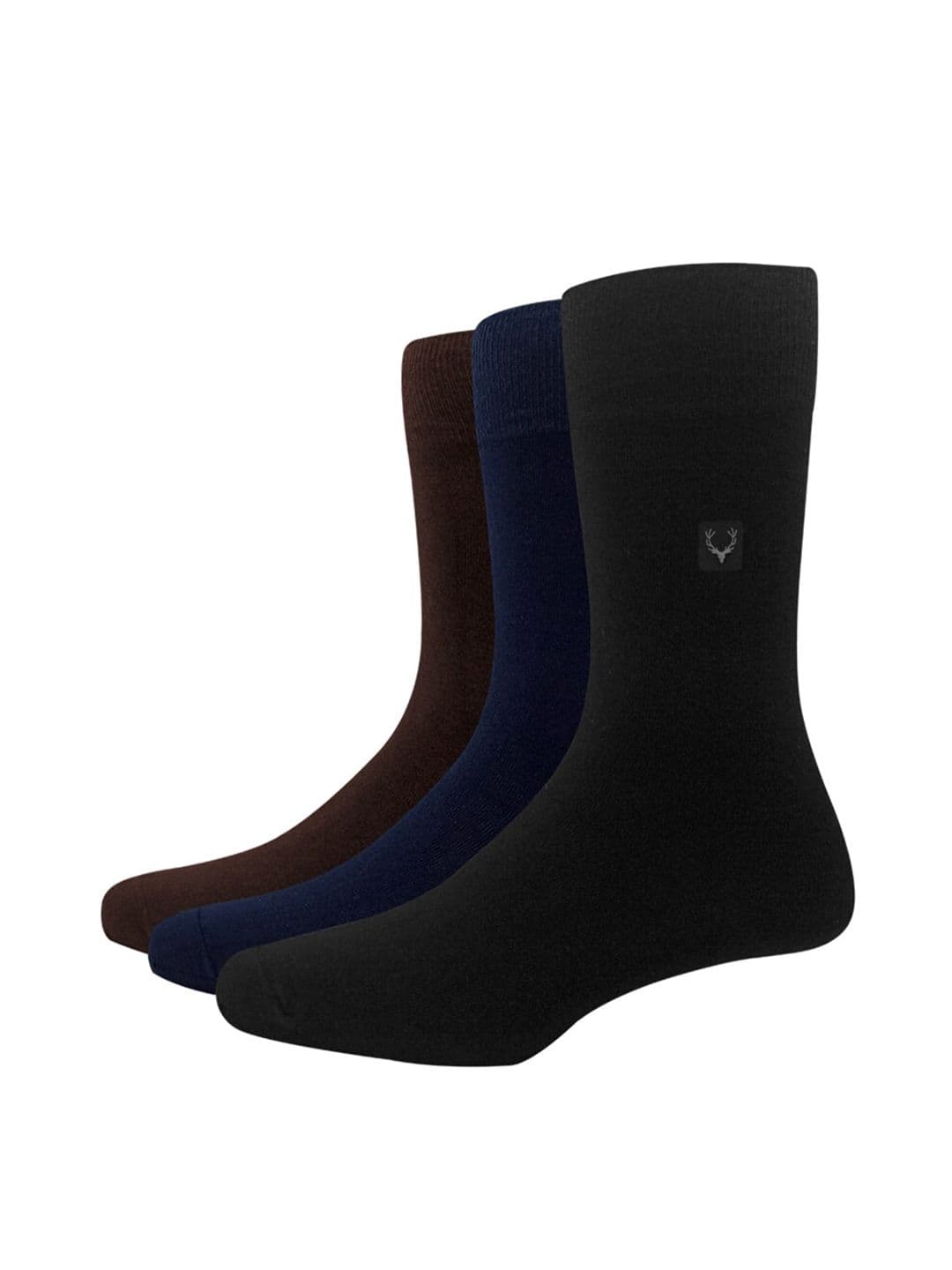 Allen Solly Men Pack Of 3 Solid Calf-Length Socks - view 1