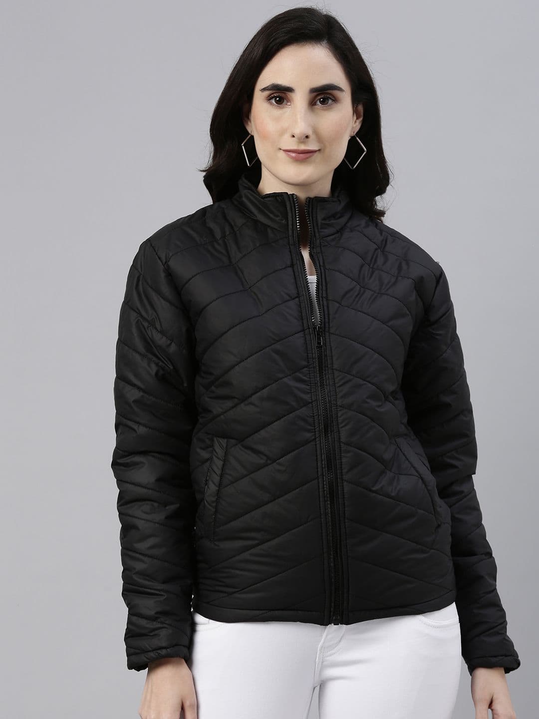 PINACOLADA Women Black Solid Padded Jacket - view 1