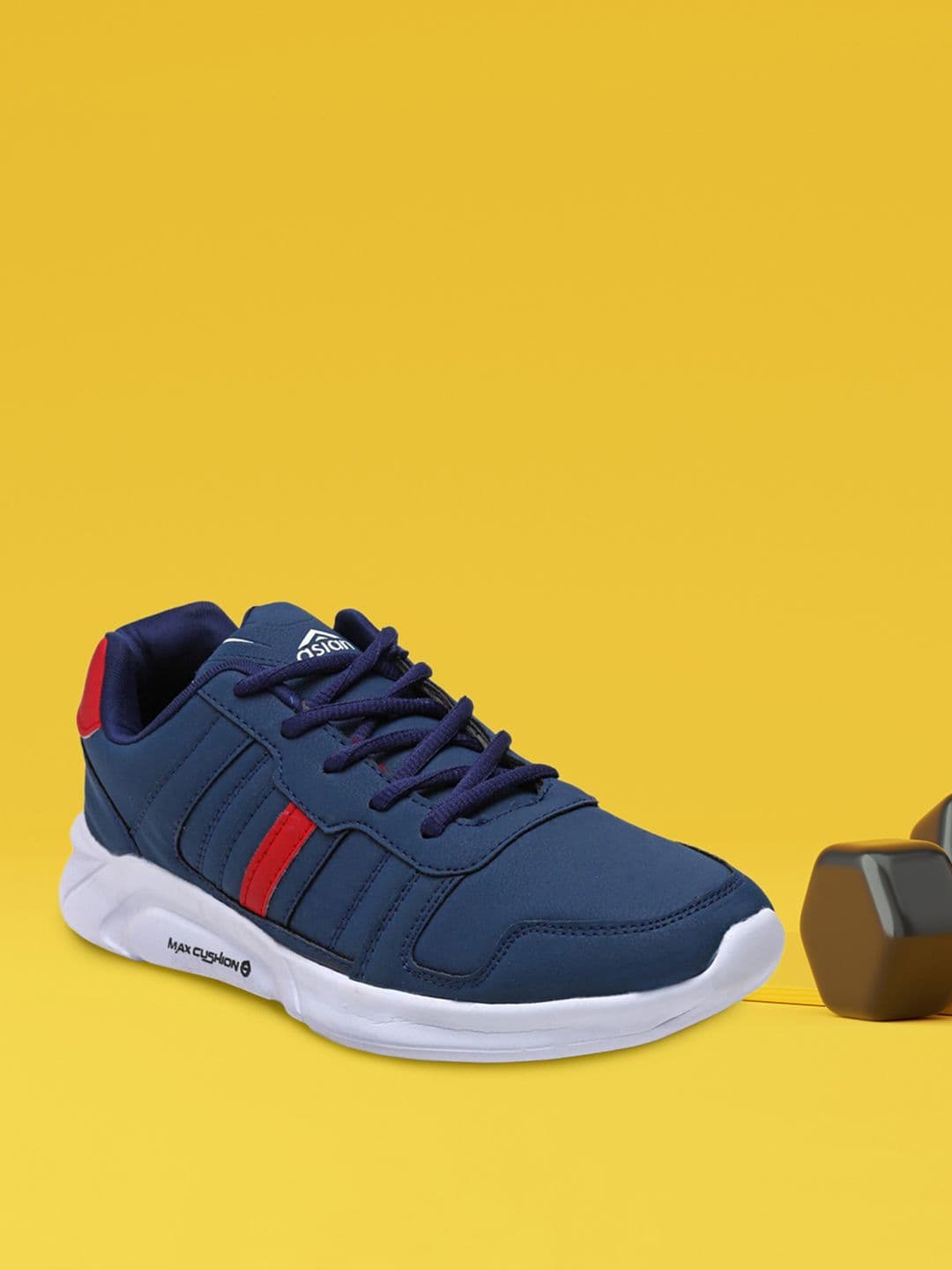 ASIAN Men Navy Blue Running Non-Marking Shoes - view 1