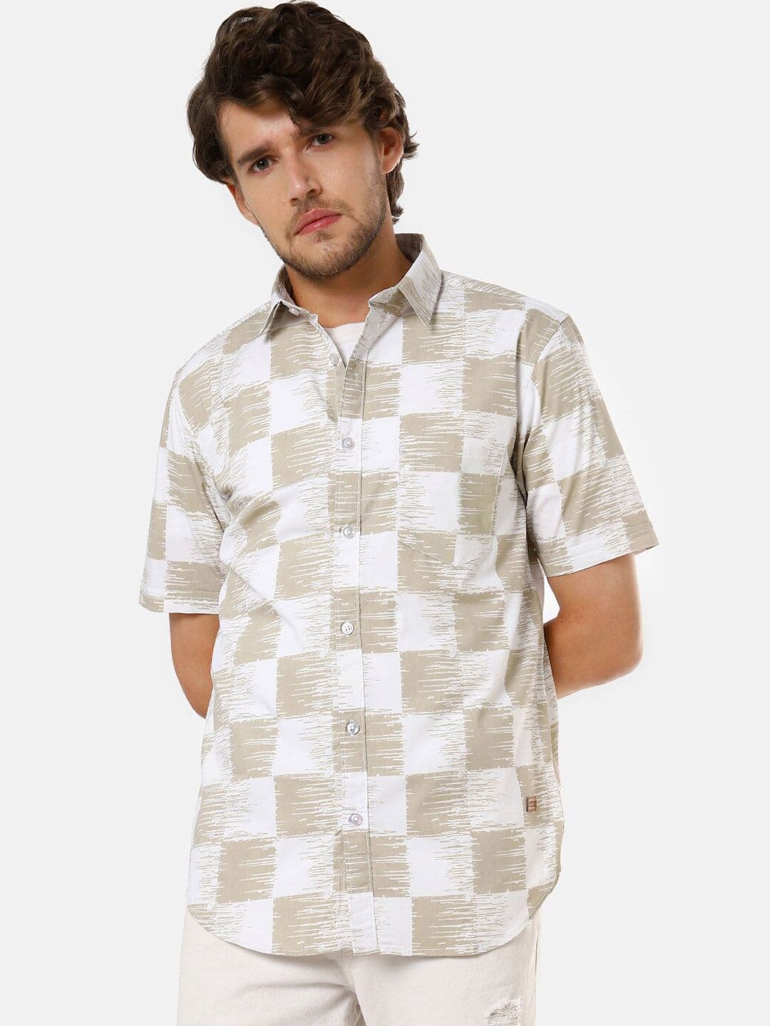 CAHOOT Men White Printed Casual Shirt - view 1