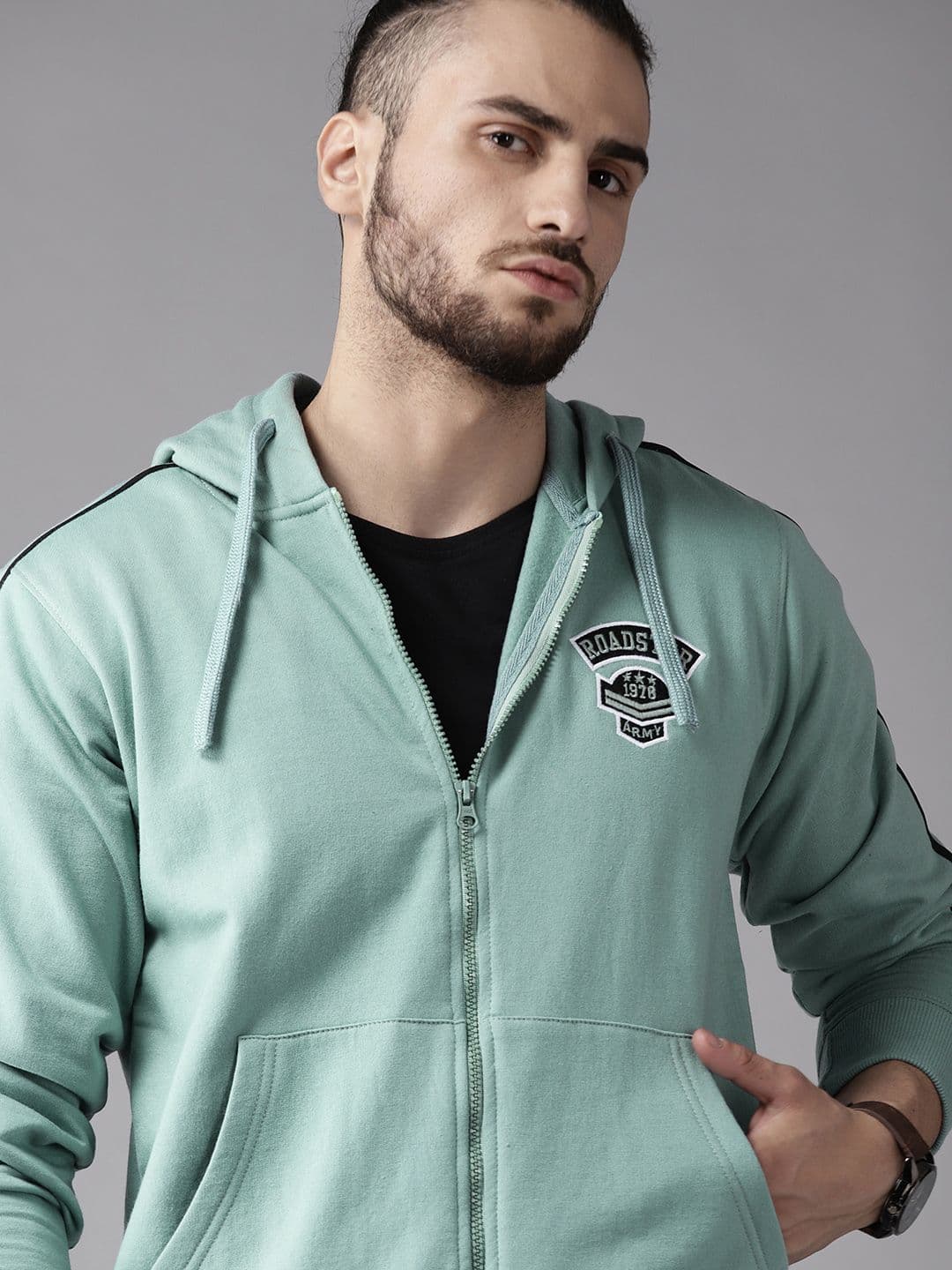 Roadster Men Green Brand Logo Detail Tailored Jacket - view 1