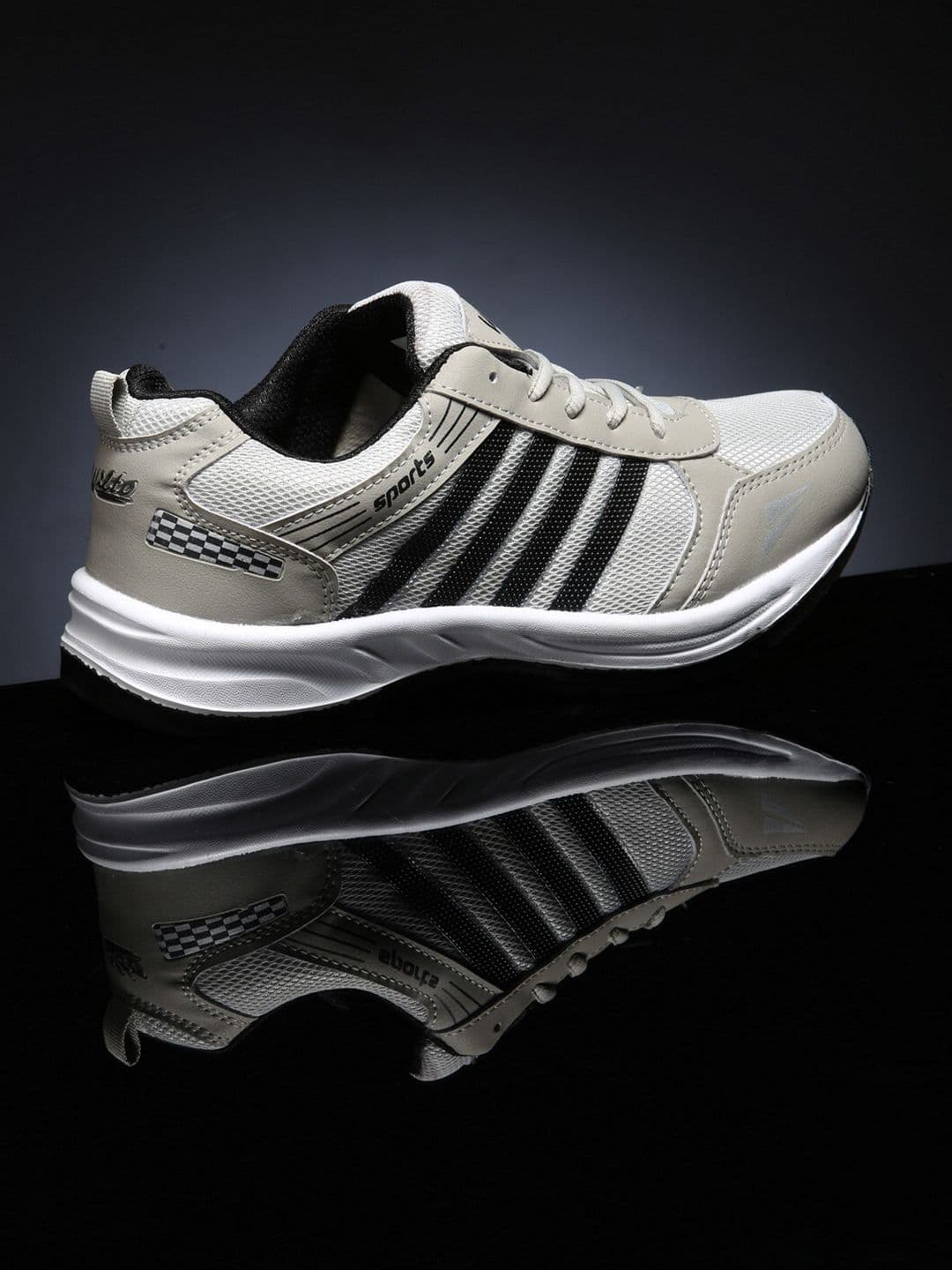 ASIAN Men Grey Mesh Running Shoes - view 1