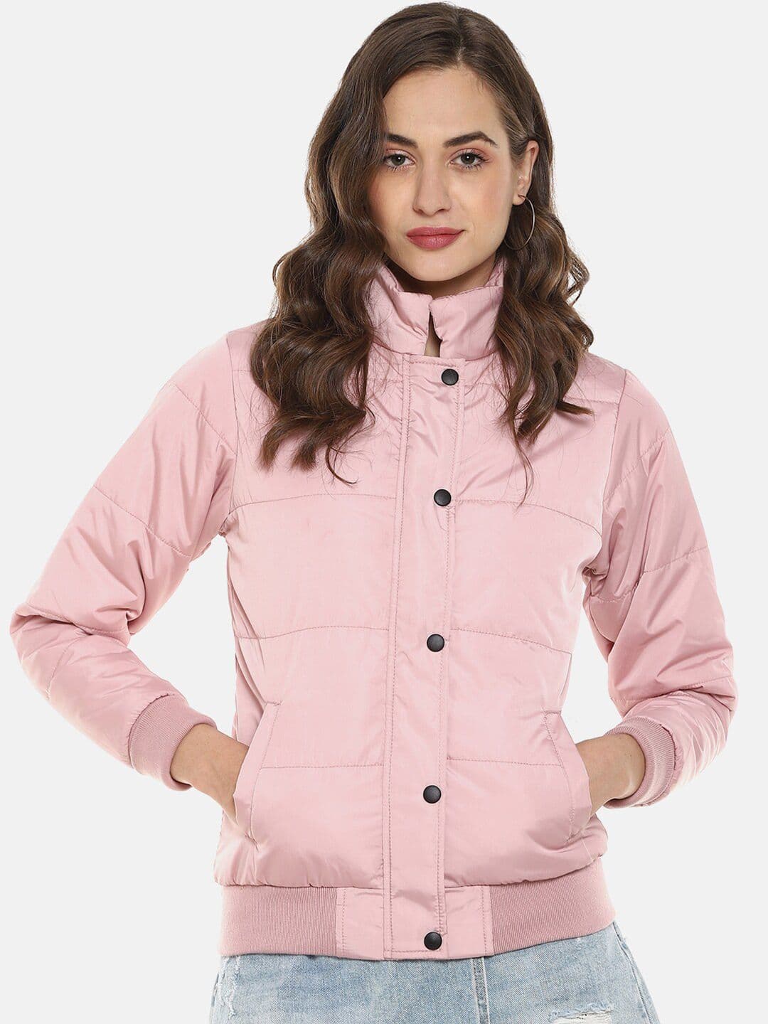 PINACOLADA Women Pink Windcheater Padded Jacket - view 1