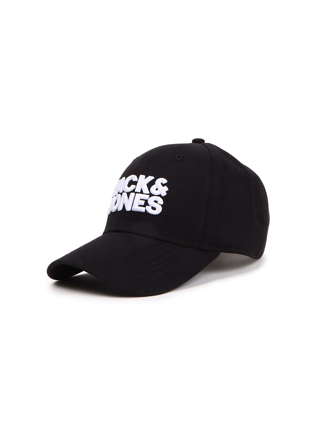 Jack & Jones Men Black & White Printed Pure Cotton Baseball Cap - view 1