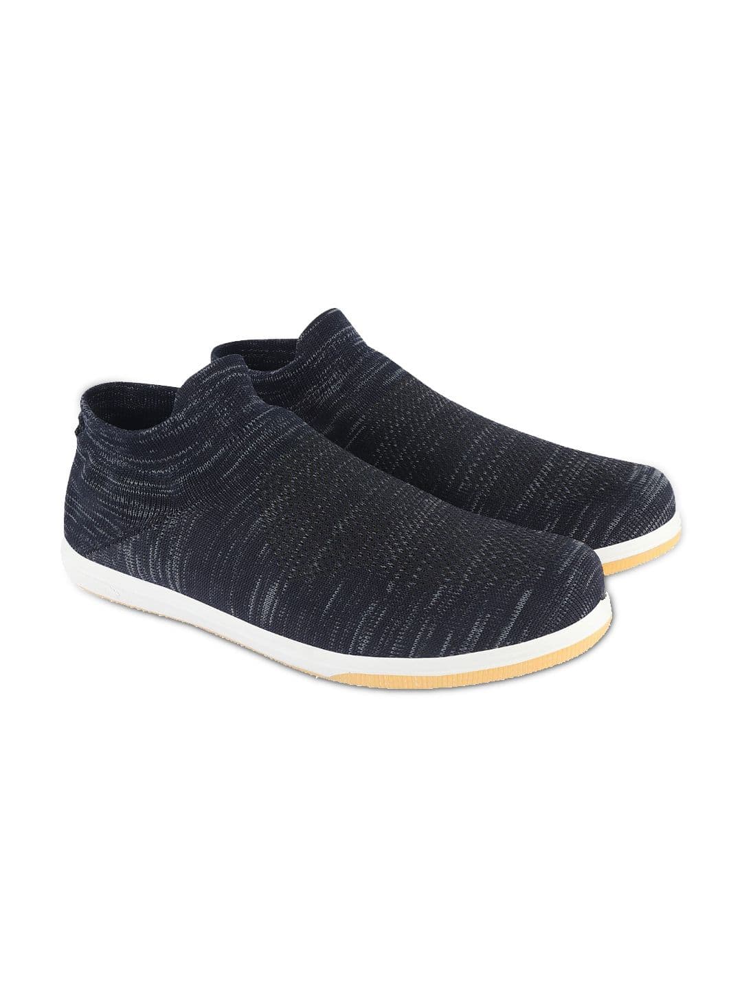UNISTAR Men Navy Blue & White Mesh Slip On Running Shoes - view 1
