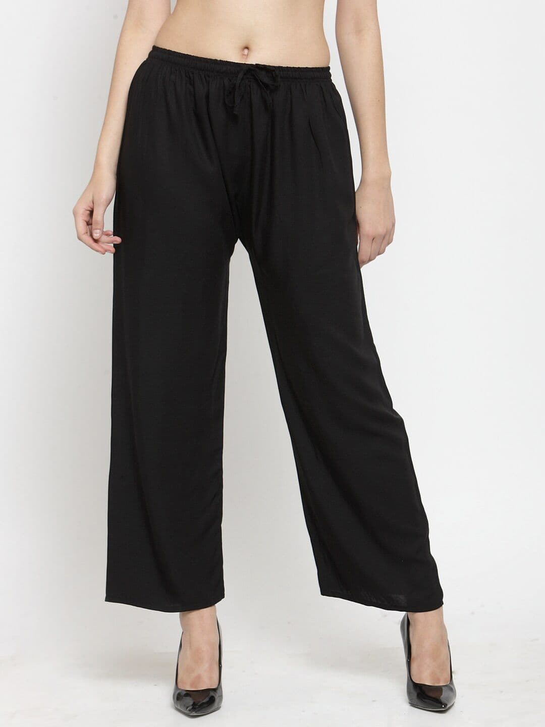 Clora Creation Women Black Palazzos - view 1