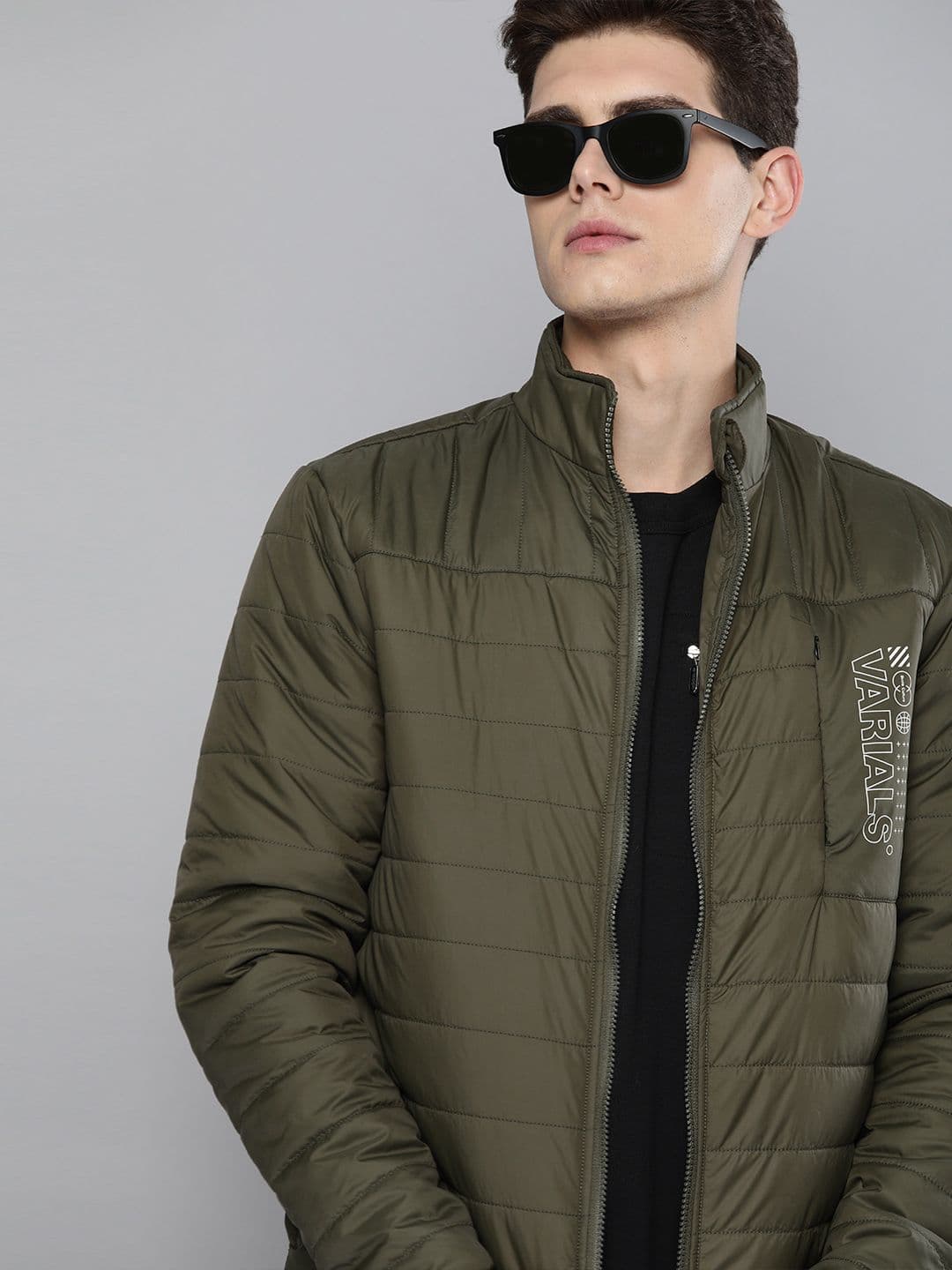 The Indian Garage Co Men Zip-Jacket Slim Fit Puffer Jacket - view 1