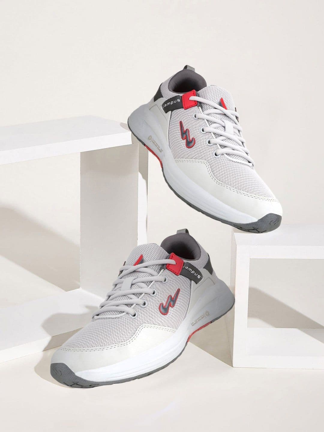 Campus Men EUROPA Grey Mesh Running Marking Shoes - view 1